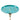 Round Pedestal Side Table Image. Close up image of the tray-style top of  modern side table.