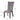A dimension Image of our Grey Velvet Armless 2-set Dining Chair with Nailhead-trimmed and Rubber Wood Legs