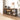 a metal tv stand image, with 2 mesh doors to showcase your decorative pieces 