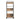 wood and metal bar cart