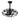 Black industrial caged ceiling fan image