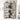 Industrial Silver Grey 7-Tier Tall Corner Metal Bookcase