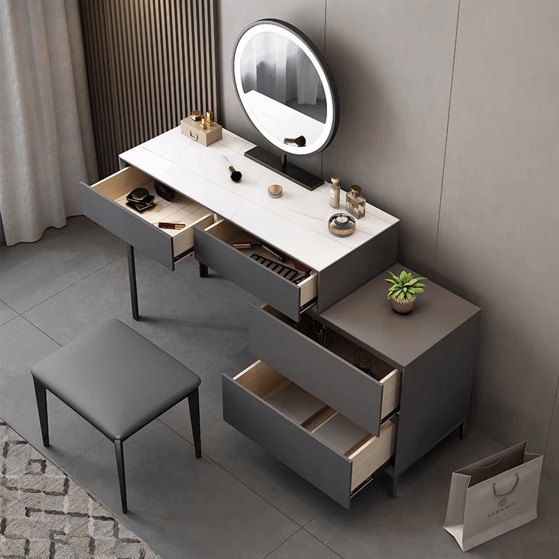 Extendable Vanities Italian Modern Extendable Makeup Vanity- CharmyDecor