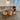 Rattan Dining Table in a Modern Dining Room Setting with 3 Dining Chairs 