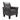 Grey leather accent chair with sturdy wooden legs and high back