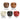 Variants of the Leather assent chair with swivel base