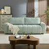 Light Green Comfortable Sleeper Sofa with Storage Chaise