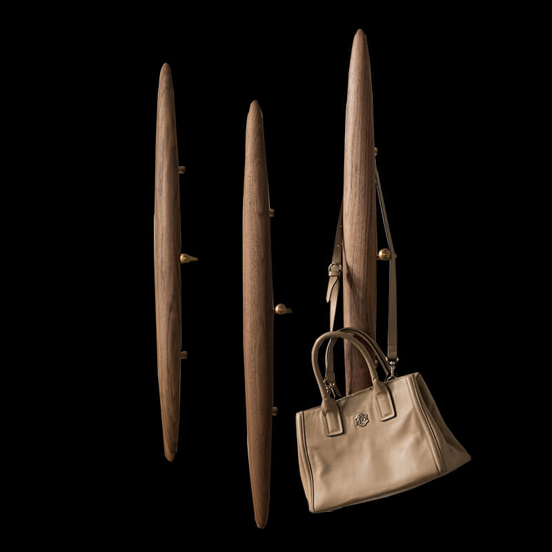 Space-Saving Wall-Mounted Wooden Coat Rack – CharmyDecor
