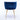 Luxury Blue Velvet Dining Chair With Golden Legs