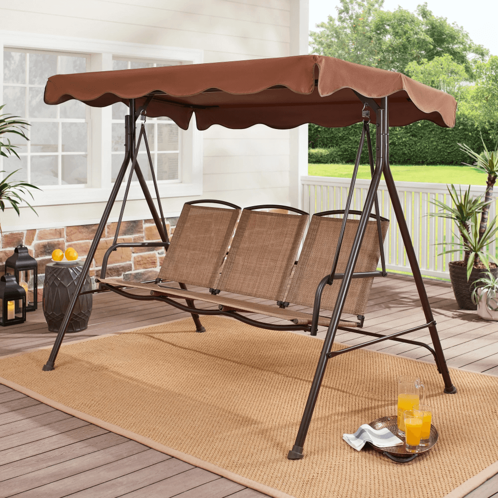 Patio swings with canopy hot sale