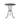 3 Piece Bistro Set Image. Metal Bistro Set Copper Finish Round Table with floral design and Cabriole Legs
