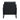 Mid-Century Black PU Leather Accent Arm Chair