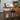 wooden table with retractable shelf