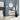 Minimalist 24" Floating Bathroom Vanity Set with Black Ceramic Sink