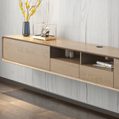 Minimalist Floating TV Stand with Drawers- CharmyDecor