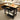 Black Kitchen Island with wide workstation - Charmydecor