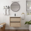 24" Modern Floating Bathroom Vanity with White Ceramic Sink & 2 Drawers