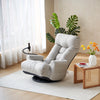 Modern 360° Swivel Recliner Comfy Chair with Armrests & Phone Holder - Gray