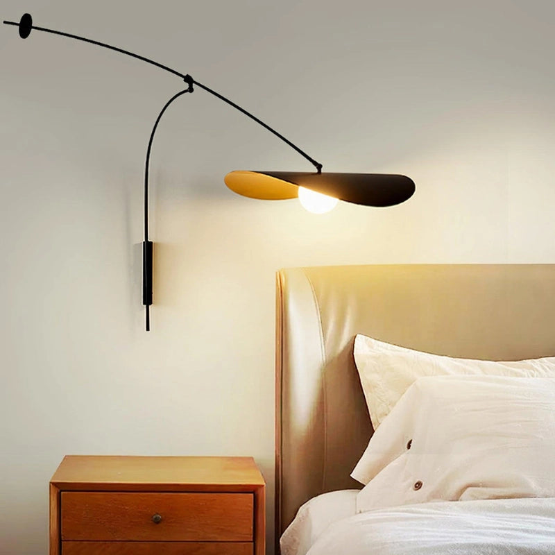 Adjustable Long Arm Wall Lamp | Modern Arc Plug-In Light – CharmyDecor