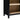 Sturdy Legs of Black and Natural Open Shelf Cabinet