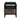 A dimension Image of our Modern Black Brown 1-door nightstand wood and metal bedside table with socket - 18.78" x 15.59"