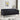 Modern Black Chesterfield 3-seater Velvet Fabric Sofa with Side Pocket and Brown Wooden Legs