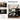 Modern Black Kitchen Cart Cabinet with Side Storage Shelves