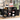 Modern Black Kitchen Cart Cabinet with Side Storage Shelves