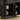 Black Kitchen Island with 4 Doors, 2 Drawers, Spice Rack, & Towel Rack - Charmydecor