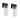 Modern Black Outdoor Waterproof Transparent 2-pack LED Crystal Wall Lamp