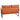 The back view of the Modern Brown PU-Leather Metal Frame Two-Seater Sofa