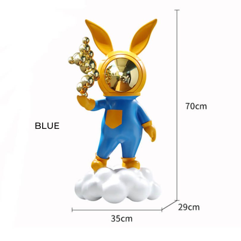 Chic Cartoon Rabbit Resin Decor Sculpture for Home – CharmyDecor