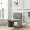 Modern Upholstered Comfy Accent Chair in Grey