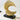 Modern Decor Abstract Golden Resin Statue