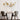 Modern European Metal Gold Flower Decor