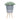Modern Gray Polyresin 2-Set Diamond Plant Stand with Brown Wooden Legs - 10/12"