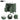 A dimension Image of our Modern Green Single Top Sink Bathroom Vanity with 2 Drawers and a Tip-out Drawer 30 x 18