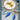 gold and blue clock