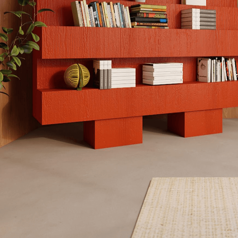 Stylish Modern Minimalist Red Bookcase for Home Décor – CharmyDecor