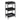 Modern Multipurpose Black Kitchen Storage Trolley