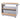 Blue Kitchen Island  Storage Rack and Wood Top - Charmydecor
