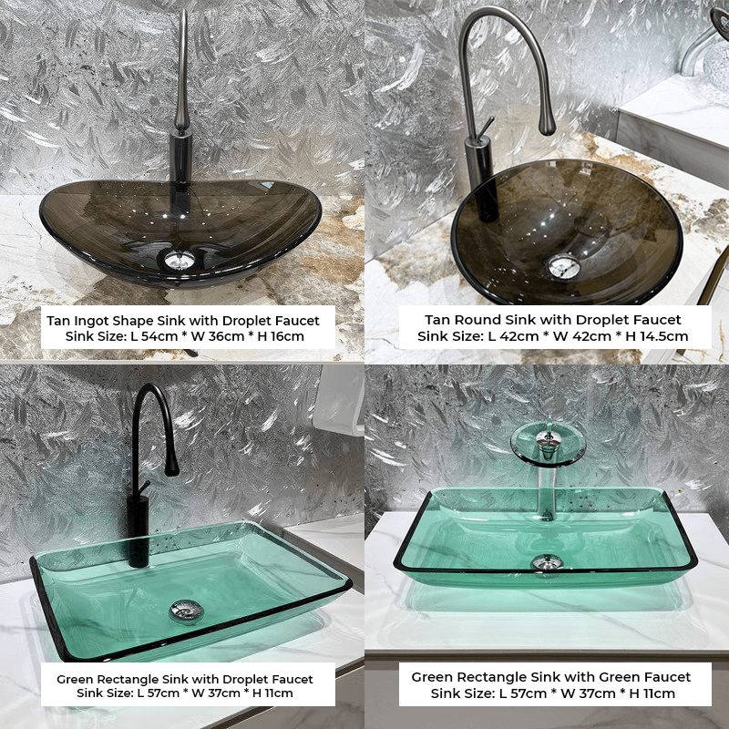 Transparent Tempered Glass Wash Basin - Modern Design – CharmyDecor