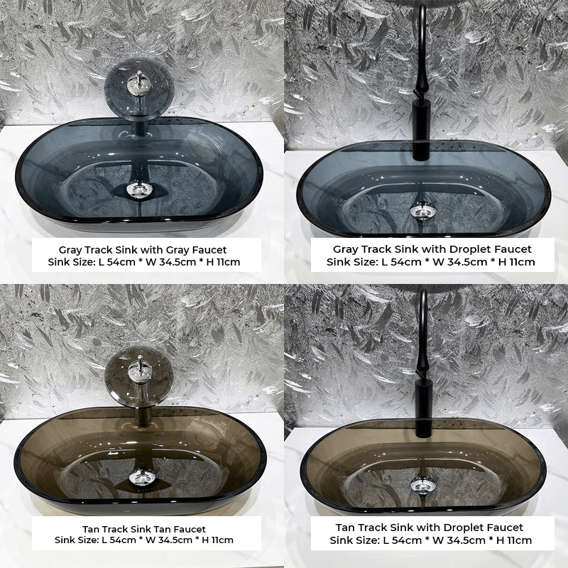 Transparent Tempered Glass Wash Basin - Modern Design – CharmyDecor