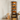 Modern Walnut Glass Display Cabinet with 5 Shelves