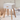 Modern White Nightstand with Wooden Legs