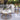 Modern White Round Sintered Stone Gold Coffee Table- Set of 2