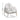 A dimension Image of Modern White Sherpa Upholstered Accent Armchair with Golden Legs - 29.5" x 31.5"