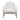 Modern White Sherpa Upholstered Accent Armchair with Golden Legs - 29.5" x 31.5"