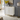 Modern White Shoe Storage Cabinet with Metal Lags