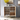 Modern White Shoe Storage Cabinet with Metal Lags